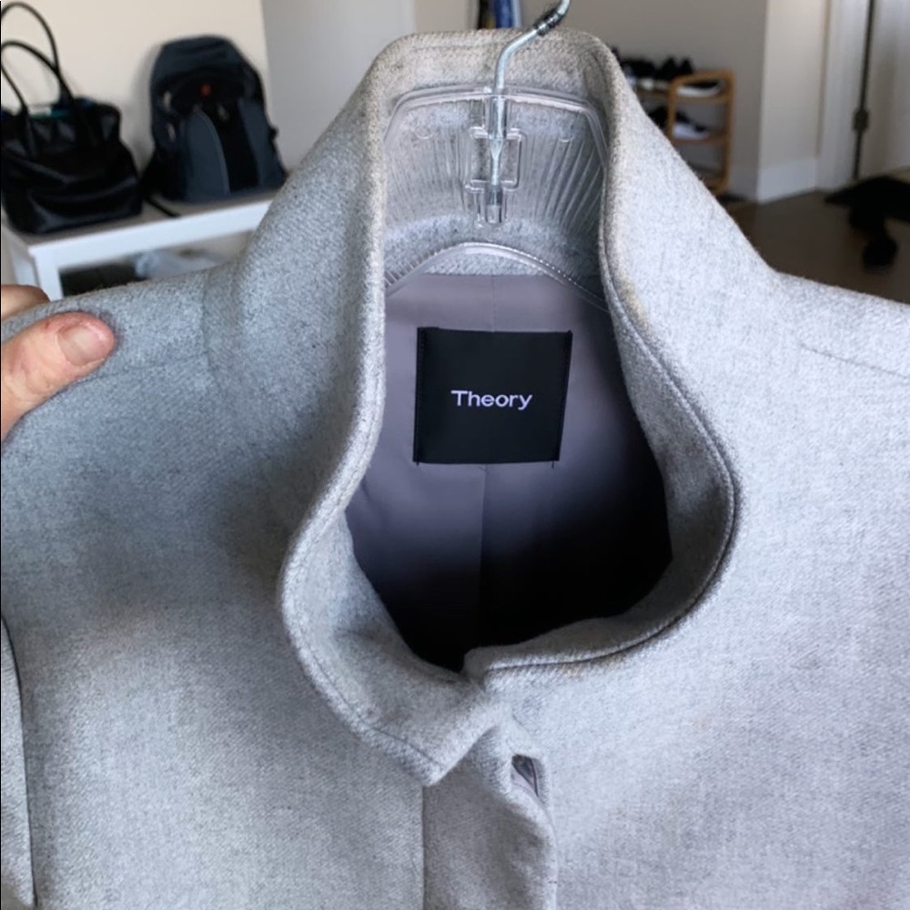 Theory long peacock coat